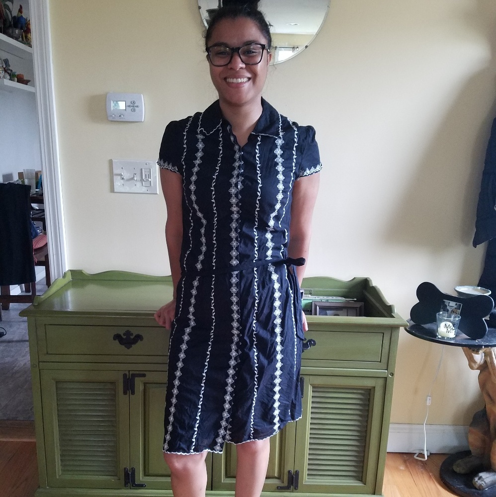 Embroidered Tweeds dress